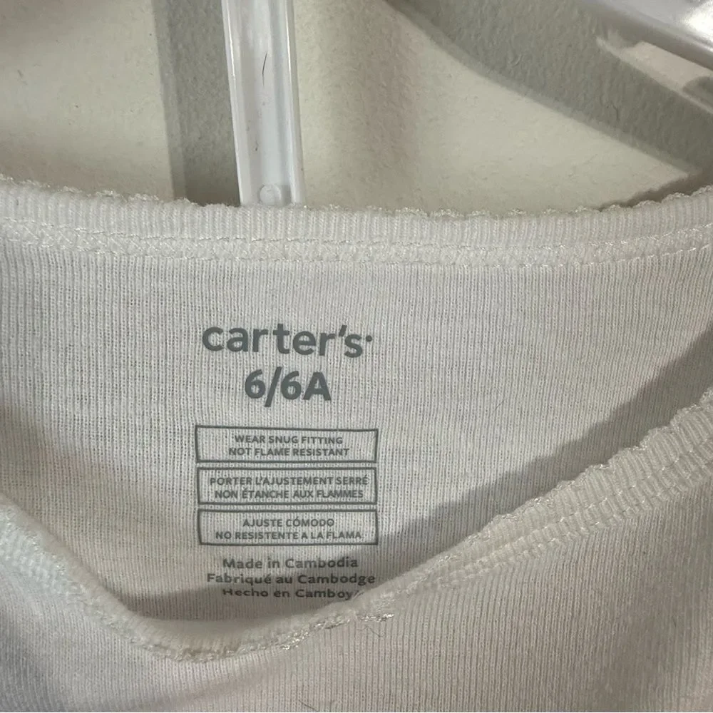 Carter's White and Red Kids Matching‎ Set